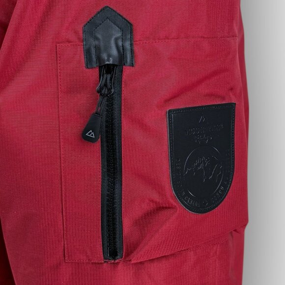 Mountain Ridge Mens 3XLT Red Winter Parka Faux Fur Hood - Picture 10 of 16